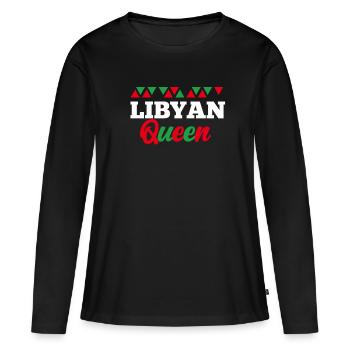 Madagascar - T-shirt manches longues Premium bio Femme - noir - Devant - Julia (174cm)
