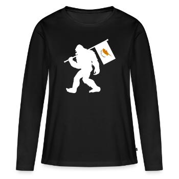 Chypre - T-shirt manches longues Premium bio Femme - noir - Devant - Julia (174cm)