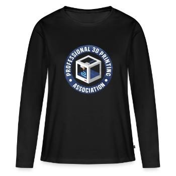 Impression 3D - T-shirt manches longues Premium bio Femme - noir - Devant - Julia (174cm)
