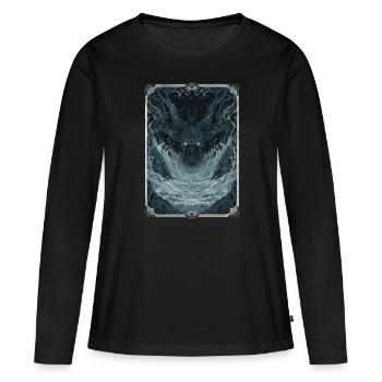 The Abysmal Depths Tarot - Women's Premium Organic Long Sleeve Shirt - black - Front - Julia (174cm)
