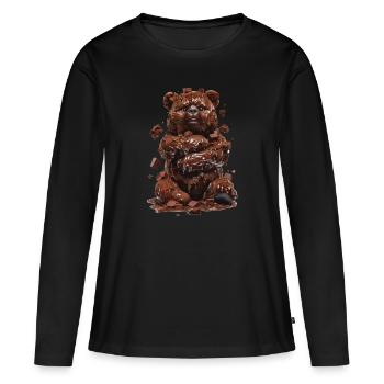 Bear Brownies - Women's Premium Organic Long Sleeve Shirt - black - Front - Julia (174cm)