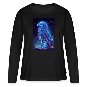 Vierge - T-shirt manches longues Premium bio Femme - noir - Devant - Julia (174cm)