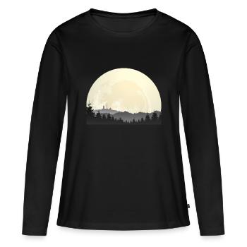 HarzMonde (Brocken-Edition) - T-shirt manches longues Premium bio Femme - noir - Devant - Julia (174cm)