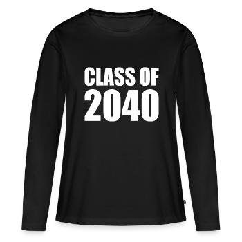 Class of 2040 - Women's Premium Organic Long Sleeve Shirt - black - Front - Julia (174cm)