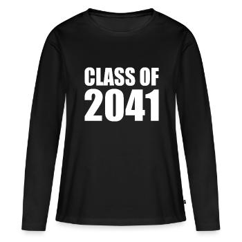 Class of 2041 - Women's Premium Organic Long Sleeve Shirt - black - Front - Julia (174cm)