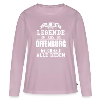 Stadt Offenburg Deutschland Legende Spruch - Frauen Premium Bio Langarmshirt - Altrosa - Vorne - Julia (174cm)