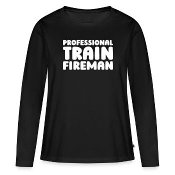 Firefighter Training Training - Women's Premium Organic Long Sleeve Shirt - black - Front - Julia (174cm)