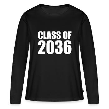 Class of 2036 - Women's Premium Organic Long Sleeve Shirt - black - Front - Julia (174cm)