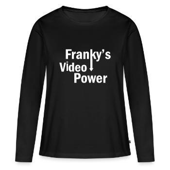 La vidéo de Franky’s Power - T-shirt manches longues Premium bio Femme - noir - Devant - Julia (174cm)