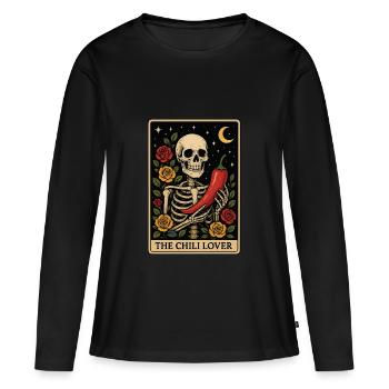 Chilli Tarot - Frauen Premium Bio Langarmshirt - Schwarz - Vorne - Julia (174cm)