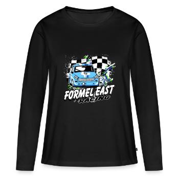 Formel East Racing - Frauen Premium Bio Langarmshirt - Schwarz - Vorne - Julia (174cm)