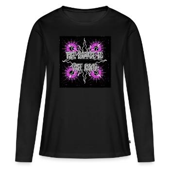 The route is the goal - Image - 2023 - Women's Premium Organic Long Sleeve Shirt - black - Front - Julia (174cm)