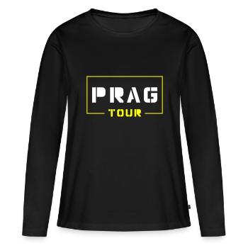prag tour - Frauen Premium Bio Langarmshirt - Schwarz - Vorne - Julia (174cm)