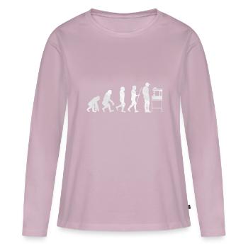 3D Printing - Women's Premium Organic Long Sleeve Shirt - dusky pink - Front - Julia (174cm)