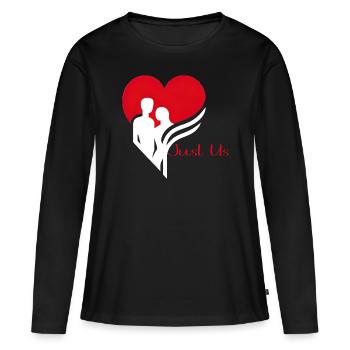 Love Emblem Unity - Women's Premium Organic Long Sleeve Shirt - black - Front - Julia (174cm)