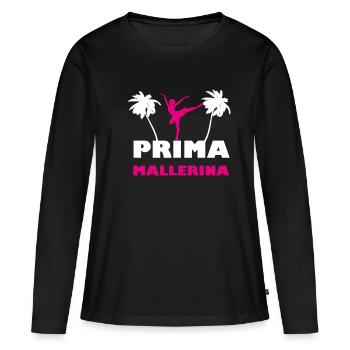 Prima Mallerina - Frauen Premium Bio Langarmshirt - Schwarz - Vorne - Julia (174cm)