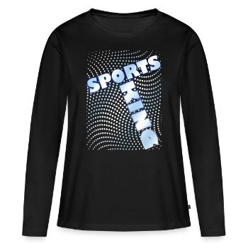 Sports - T-shirt manches longues Premium bio Femme - noir - Devant - Julia (174cm)