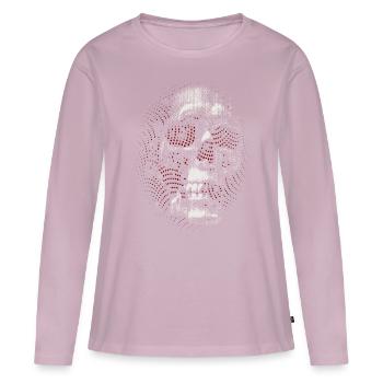 Crânes morts - T-shirt manches longues Premium bio Femme - rose poudré - Devant - Julia (174cm)
