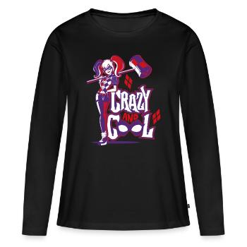 DC Super Hero Girls Harley Quinn Maillet - T-shirt manches longues Premium bio Femme - noir - Devant - Julia (174cm)