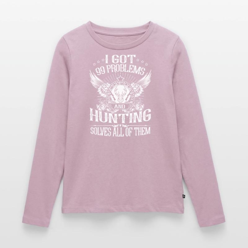 Hunting Solves Problem Women's Premium Organic Long Sleeve Shirt