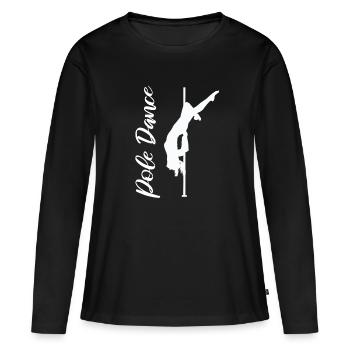Pole Dance - Frauen Premium Bio Langarmshirt - Schwarz - Vorne - Julia (174cm)