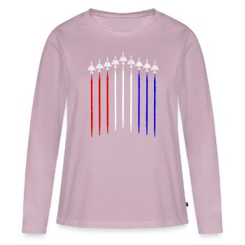 F-4 Phantom Squadron USA Contrails amerikanische F - Frauen Premium Bio Langarmshirt - Altrosa - Vorne - Julia (174cm)