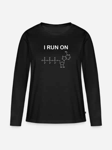 ATP Biologie Lehrer Chemie Student Geek - Frauen Premium Bio Langarmshirt - Schwarz