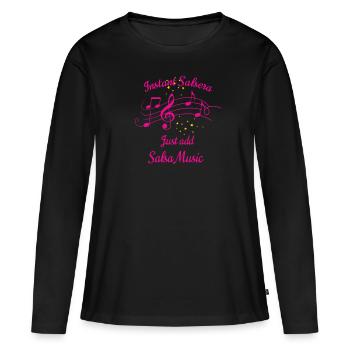 Instant Salsera Salsa Tänzerin Salsera - Frauen Premium Bio Langarmshirt - Schwarz - Vorne - Julia (174cm)