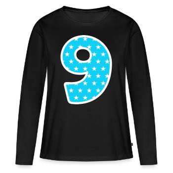 Neuf - T-shirt manches longues Premium bio Femme - noir - Devant - Julia (174cm)