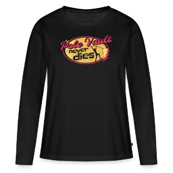 Saut À La Perche Athlète Sportif - T-shirt manches longues Premium bio Femme - noir - Devant - Julia (174cm)