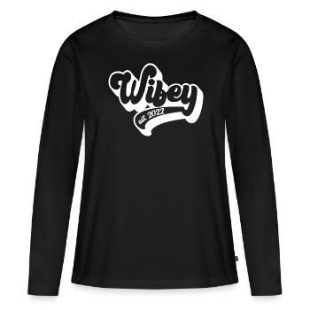 Wifey Est. 2022 Future Mme, Fête de fiançailles - T-shirt manches longues Premium bio Femme - noir - Devant - Julia (174cm)