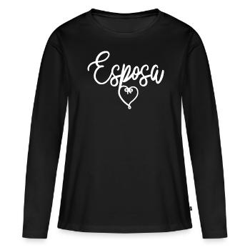 Esposa Cute Wife To Be Bride Couple Wedding Gift - Women's Premium Organic Long Sleeve Shirt - black - Front - Julia (174cm)