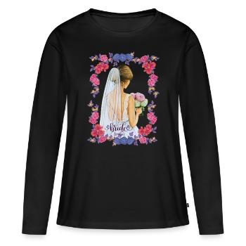 Bride To Be - Girly Girl - Women's Premium Organic Long Sleeve Shirt - black - Front - Julia (174cm)