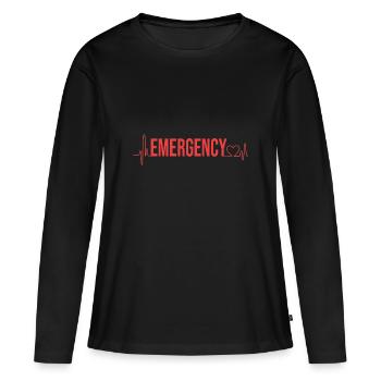 Emergency Nurse - Women's Premium Organic Long Sleeve Shirt - black - Front - Julia (174cm)