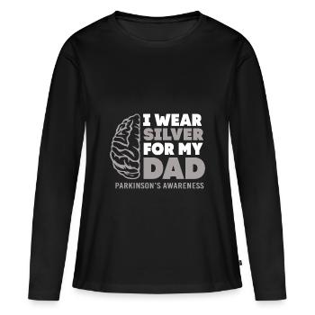Parkinson Krankheit - Frauen Premium Bio Langarmshirt - Schwarz - Vorne - Julia (174cm)