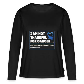 Côlon, Cancer, Gros Intestin - T-shirt manches longues Premium bio Femme - noir - Devant - Julia (174cm)