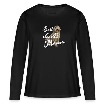 Doodle - Women's Premium Organic Long Sleeve Shirt - black - Front - Julia (174cm)