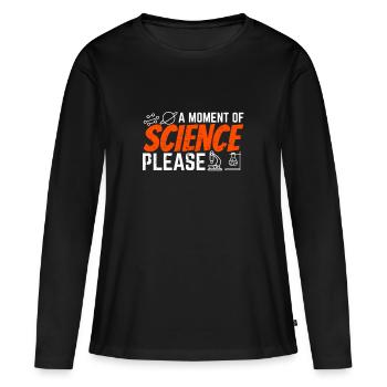 Scientifique scientifique - T-shirt manches longues Premium bio Femme - noir - Devant - Julia (174cm)