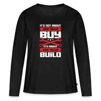 Tuner Tuner voiture de course moto mécanicien cadeau - T-shirt manches longues Premium bio Femme - noir - Devant - Julia (174cm)