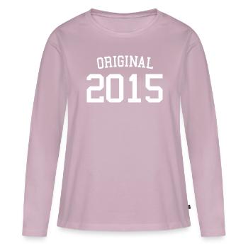 Original 2015 - 8 Years Old, 8th Birthday Kids - Women's Premium Organic Long Sleeve Shirt - dusky pink - Front - Julia (174cm)