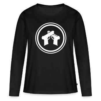 Pistol Symbol - Women's Premium Organic Long Sleeve Shirt - black - Front - Julia (174cm)