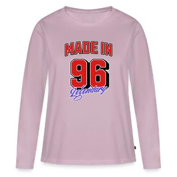 Made in 96 – Legendary Birthday Vintage Design - Women's Premium Organic Long Sleeve Shirt - dusky pink - Front - Julia (174cm)
