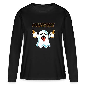Polterer, douche de mariage, célibataire, présent - T-shirt manches longues Premium bio Femme - noir - Devant - Julia (174cm)