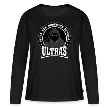 Ultras against modern football - Women's Premium Organic Long Sleeve Shirt - black - Front - Julia (174cm)