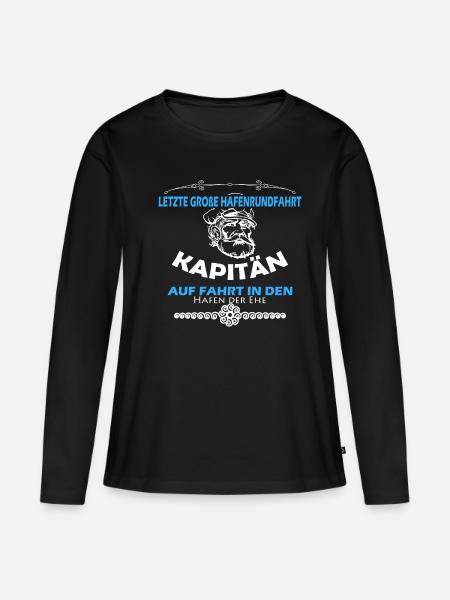 Hafen der Ehe - Frauen Premium Bio Langarmshirt - Schwarz