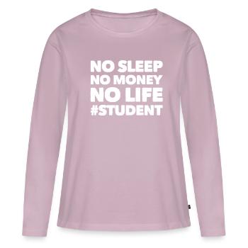 Students - Women's Premium Organic Long Sleeve Shirt - dusky pink - Front - Julia (174cm)