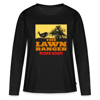 Rasen Ranger - Frauen Premium Bio Langarmshirt - Schwarz - Vorne - Julia (174cm)