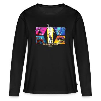 Masters Of The Universe He-Man Und Team - Frauen Premium Bio Langarmshirt - Schwarz - Vorne - Julia (174cm)