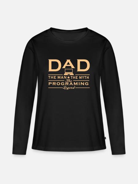 Programmierer - Frauen Premium Bio Langarmshirt - Schwarz