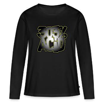 Acid Techno 303 Pour cent Acide - T-shirt manches longues Premium bio Femme - noir - Devant - Julia (174cm)